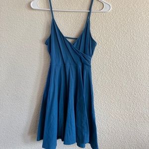 Forever21 Double V Blue Dress - S
